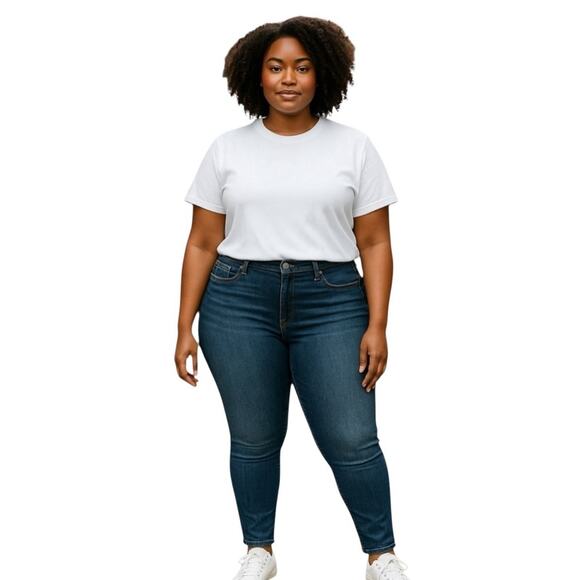 Kirkland Signature Women's Jeans Blue High-Rise Stretch Size 22 NWT - Picture 7 of 7